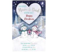 MUM & DAD Snowy Nights Christmas Card