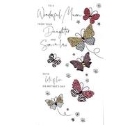 Mum From Daughter & Son-In-Law Mother's Day Card Champagne Embellished Cards MCF091