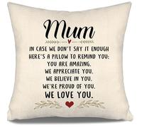 Mum Gift from Children Mum In Case We Don't Say It Enough Here's A Pillow To Remind You You Are Amazing We Appreciate You We Love You Cushion Cover for Mother's Day Birthday Christmas(mum-we)