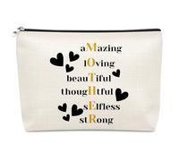 Mum Gifts for Birthday Makeup Bag Mom Gifts from Daughters Thank You Mum Gift from Daughter Son Inspirational Christmas Mothers Day Thanksgiving Gift for Mom Mother in Law Mama Mother Cosmetic Bag