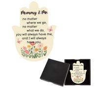 Mum Gifts for Mothers Day Ceramic Hamsa Hand Fridge Magnet Mummy Gifts from Daughter for Mum Birthday Gift Retirement Christmas Valentine Day Mother in law Present with Gift Box from Step Daughter Son