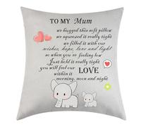 Mum Gifts from Daughter Son Mum Cushion Cover Throw Pillow Cover Mum Birthday Gifts Thanksgiving Gifts