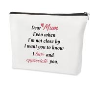 Mum Gifts,Mothers Day Best Birthday Thanksgiving Meaningful Bonus Mum to Be Funny Special Ideas Pregnancy Christmas Valentines Gifts,Makeup Bag Present for Mummy Mother Stepmum from Daughter Son