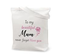 Mum Gifts,Mothers Day Birthday Mum to Be Bonus Meaningful Happy Ideas Pregnancy Thanksgiving Christmas Valentines Gifts,Present for Mummy Happy First Mothers Day from Daughter Son Canvas Tote Bag