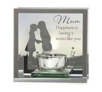 Mum 'Happiness is having a mum like you' Reflections from the Heart Mirrored Tea Light 61570