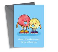 Mum, I donut know what I'd do without you Illustrated Card