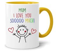 Mum I Love You Soooo Much Mug | Mothers Day Gift | Gift for Mum | Floral Coffee Cup | Novelty Mother's Day Cup | Birthday Gifts | Christmas Presents