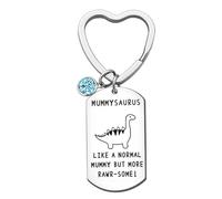 Mum Keyring from Daughter Son Kids Mummy Keyring Dinosaur Keychain Mum Christmas Presents for Mummy Keychains Mothers Day Keyring Mum Birthday Keychain Mom Presents Funny Keyrings Thanksgiving