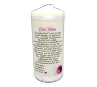 Mum Memorial Candle to Light in Remembrance & Loving Memory
