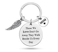 Mum Memorial Keyring Gift Loss of Mother Gift Remembrance Keychain Sympathy Gift for Daughter Son Bereavement Keyring Jewelry Condolence Gift in Memory of Loved 1 Mom Mommy Mum Grief Gifts for Kids