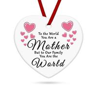 Mum Mother Ceramic Hanging Decoration Gifts Mothers Day for Mum from Daughters Son Inspirational Gift for Mother Ceramic Hanging Gift Mum Gifts Fron Teens Anniversary Birthday Wedding