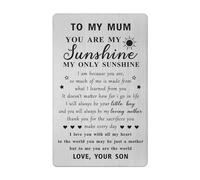 Mum Mother's Day Card from Son- Mum from Son Birthday Gifts - Personalised Mum Wedding Easter Gift from Son