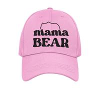 Mum Motjersday Novelty Mum Cap Mama Bear Cap (UK, Alpha, One Size, White)
