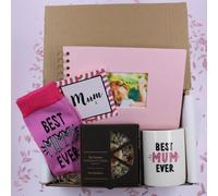 Mum - Mug Socks Chocolate Pizza & Photo Album Treat Gift Box
