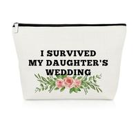 Mum of the Bride Makeup Bag Daughter Wedding Gifts Mother of the Bride Gifts Engagement Party Gifts Cosmetic Bag Mom Gifts from Daughter Bridal Shower Gift Mother of the Bride Gift Travel Makeup Pouch