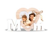 Mum Photo Frame Mothers Birthday Gifts from Daughter or Son, Mommy Birthday Gifts Wooden Photo Frame Present for Mum, Memorial Gift for Mother's Day, Christmas or Thanksgiving, Home Decorations