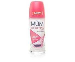 Mum Roll-On Deodorant Fresh Pink Rose Classic Care 12 Pack
