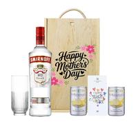 Mum Smirnoff Vodka Gift Set with Fever-Tree Lemonade & Vodka Glass - 70cl | 37.5% ABV | Premium Vodka Gift for Mum