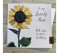 MUM - SUPER SPECIAL SUNFLOWER DESIGN, BIRTHDAY CARD, HAND FINISHED BY WHITE COTTON CARDS (XS302-M)