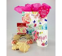 Mum Themed Luxury Gift Hamper Bag - Mug,Biscuits,Tea Unique Gift Valentine's Day, Mother's Day, Birthday, Get Well, New Home,Thank You - Add Personal Message!