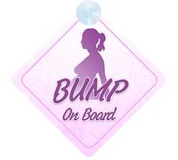 Mum to Be Gift - Bump on Board Car Sign, Thoughtful Safety Sign for Expectant Mums | QG Ltd