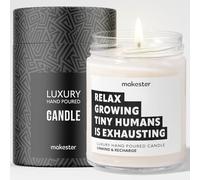 Mum to Be Gifts - Luxury Soy Wax Candle - Vanilla, Jasmine, Sugared Almond - Makester