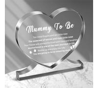 Mum to Be Heart Shaped Acrylic Plaque,Desk Decoration,for Pregnant Women and New Mothers,Pregnant Wives,Pregnant Colleagues