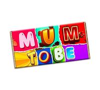 Mum To Be Novelty Chocolate Bar Wrapper Label Gift Present For New Born baby shower (#1315) (without chocolate bar)