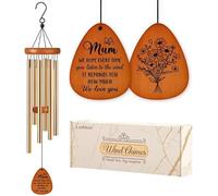 Mum Wind Chimes, Birthday Gifts for Mum from Daughter and Son, Love Reminder Keepsake Gift, Ideal for Mother’s Day, Christmas & Special Occasions