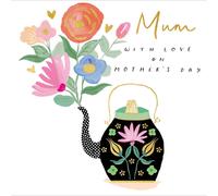 Mum With Love Foiled Mother's Day Greeting Card Beautiful Mothers Day Cards