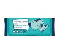 Mum & You Baby Wipes Travel Pack- 56 wipes- 100% Biodegradable Wet Wipes | 99.4% Water. Ideal for Sensitive Newborn Skin | Gentle & Eco-Friendly Baby Wet Wipes (56 Count -Single Pack)