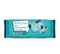 Mum & You Biodegradable Baby Wipes Single pack - 56 Baby Wipes, 99.4% Water Wipes, Hypoallergenic Wet Wipes, Fragrance Free Eco-Friendly, Ultra Soft for Sensitive Newborn Baby Skin