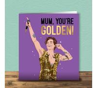 Mum You're Golden Birthday Card - Harry Styles