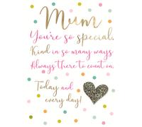 Mum You're So Special Embellished Birthday Card - Hand-Finished & Just To Say, CKSNJT220