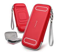 mumba Carrying Case for Nintendo Switch 2 2025, [Mini Version] Travel Case with 10 Game Cartridge Slot Portable Bag Protective Carry Handbag Pouch Shell Accessories [Portable & Lightweight] (Red)