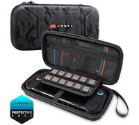 mumba Carrying Case for Nintendo Switch 2 [Fits Console with Protective Case On][2025 Plus Version] Hard Shell Travel Handbag Pouch with 12 Game Card Slots, Large Capacity for Accessories (Stealth)