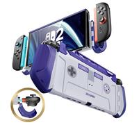 mumba Dockable Case Designed for Nintendo Switch 2 2025, [Blade Series] TPU Grip Protective Cover Accessories Compatible with Switch 2 7.9 Inch and Quick-Release Joy-Con Design (Retro)