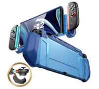 mumba Dockable Case Designed for Nintendo Switch 2 2025, [Blade Series] TPU Grip Protective Cover Accessories Compatible with Switch 2 7.9 Inch and Quick-Release Joy-Con Design (Blue)