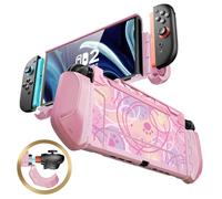 mumba Dockable Case Designed for Nintendo Switch 2 2025, [Blade Series] TPU Grip Protective Cover Accessories Compatible with Switch 2 7.9 Inch and Quick-Release Joy-Con Design (Swirls)
