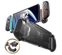 mumba Dockable Case Designed for Nintendo Switch 2 2025, [Blade Series] TPU Grip Protective Cover Accessories Compatible with Switch 2 7.9 Inch and Quick-Release Joy-Con Design (Dark)
