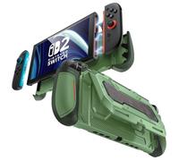 mumba Dockable for Nintendo Switch 2 Case with Flip Stand, [Titan] Ergonomic Switch 2 Grip Protective Cover Holds 5 Game Cards & 2 TF Cards TPU Accessories and Quick-Release Joy-Con Design (Urban)