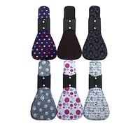 MUMBABY 6 Pieces 41cm / 16inch Ultra-deep Sleep Night Charcoal Bamboo Mama Cloth/Menstrual Pads/Reusable Sanitary Pads