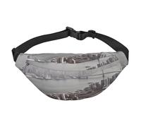 Mumbai city Fanny Pack for Men Women Belt Bag Fashion Waist Bag Everywhere Crossbody Bag Wallet Hip Bum Bag with Adjustable Strap Waterproof Chest Bag for Travel Hiking Sports, Black, One Size