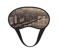 Mumbai City of Dreams Sleep Mask for Side Sleeper Soft Breathable Sleeping Eye Mask Blackout Silk Eye Sleep Shade Cover with Elastic Strap Night Blindfold for Women Men Travel Nap