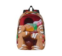 Mumbai city Travel Backpack for Women Men Carry On Backpack 15.6inch Laptop Backpacks Weekender Bag, Gingerbread Man Candy, Medium