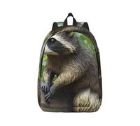 Mumbai city Travel Backpack for Women Men Carry On Backpack 15.6inch Laptop Backpacks Weekender Bag, Raccoon Statue, Medium