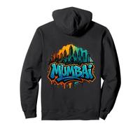 Mumbai Graffiti with Skyline Pullover Hoodie