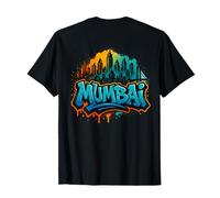 Mumbai Graffiti with Skyline T-Shirt