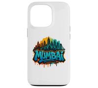 Mumbai, India Graffiti Street Art Skyline Case for iPhone 13 Pro