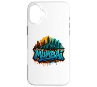 Mumbai, India Graffiti Street Art Skyline Case for iPhone 16 Plus